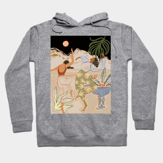 Dancing Under the Moonlight Hoodie by Arty Guava